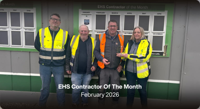 CROWN Named EHS Contractor Of The Month