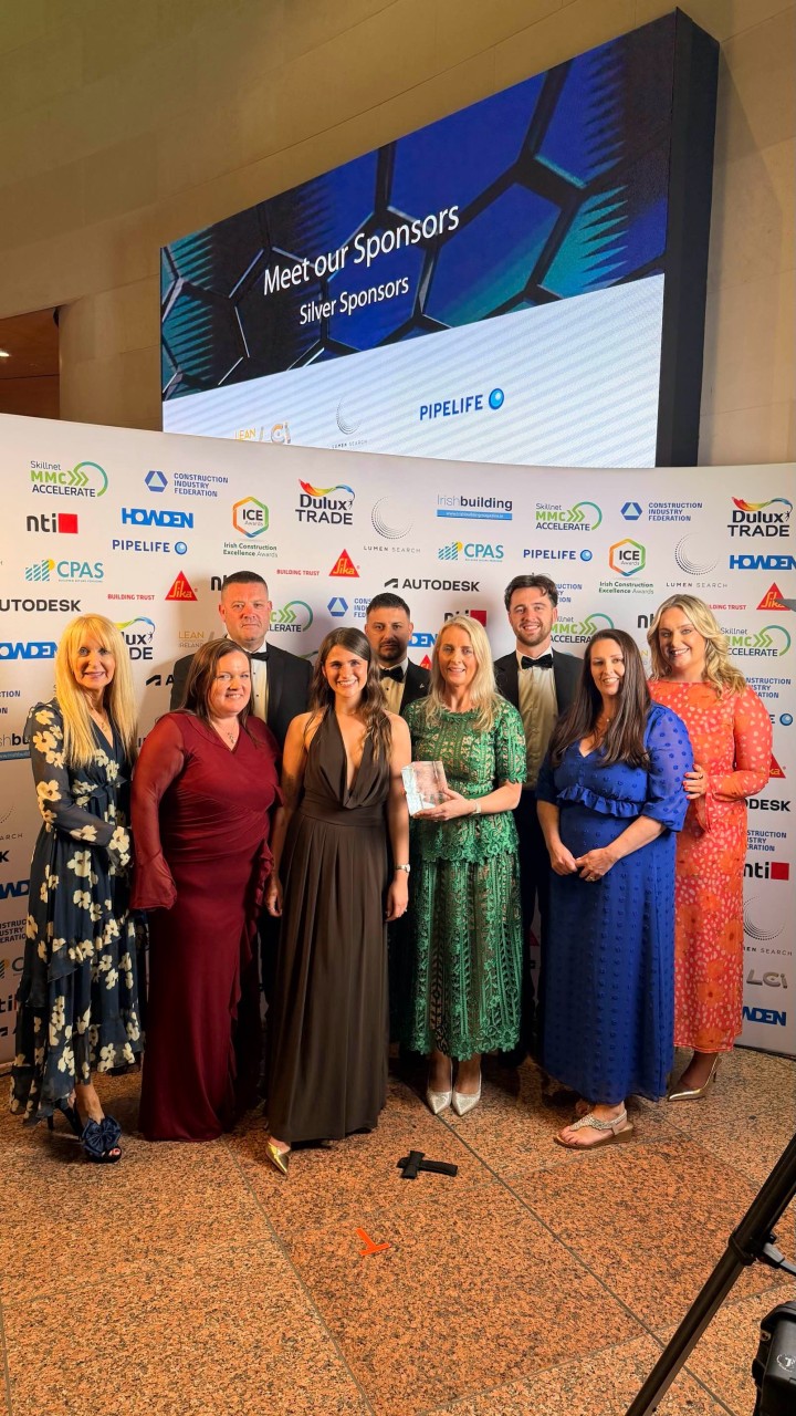 Crown Named Winners of the Health, Safety & Wellbeing Initiative at the Irish Construction Excellence Awards 2026